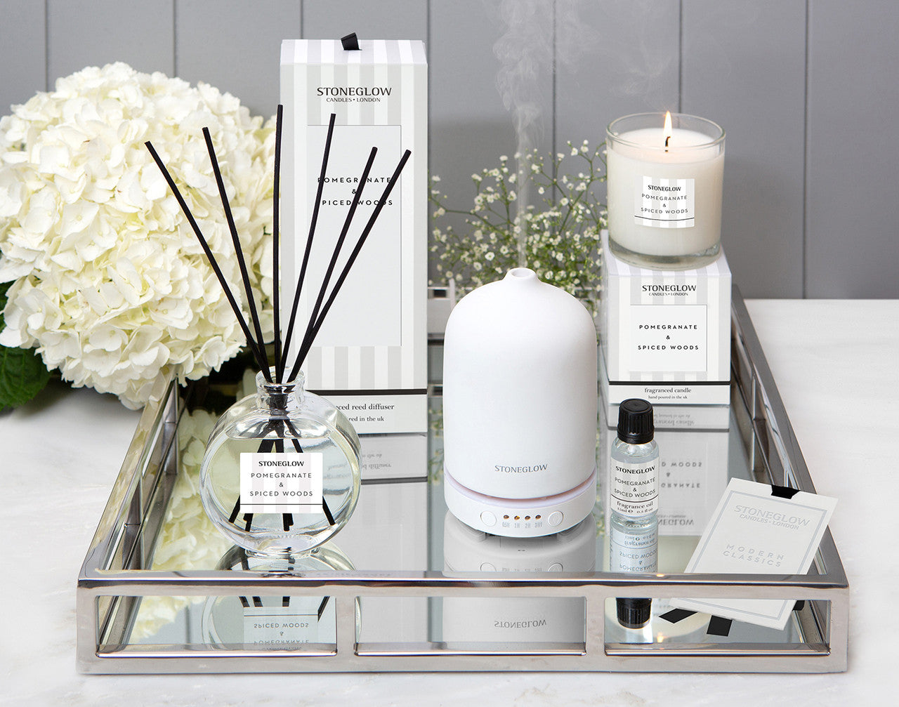 Stoneglow Modern Classics - Pomegranate & Spiced Woods - Reed Diffuser 120ml