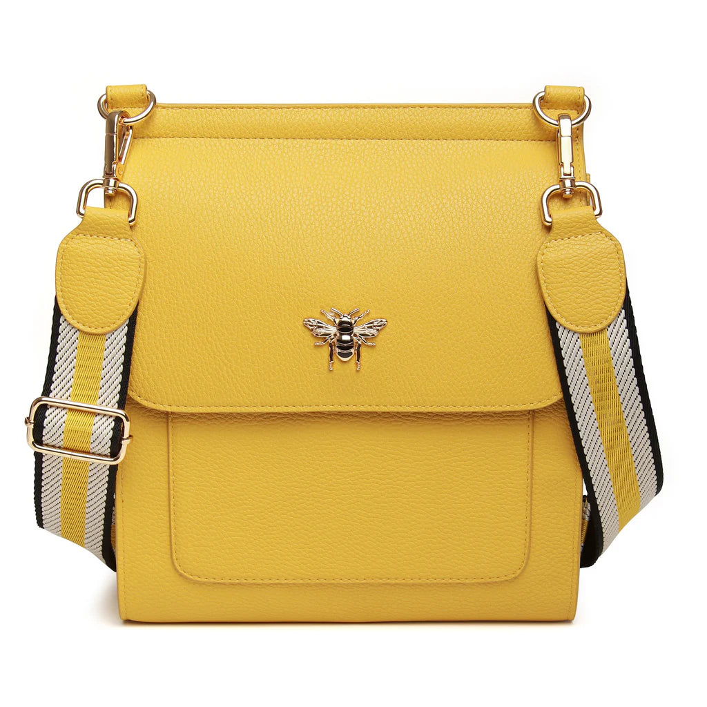 ALICE WHEELER LONDON Mustard Large Bloomsbury Cross body bag