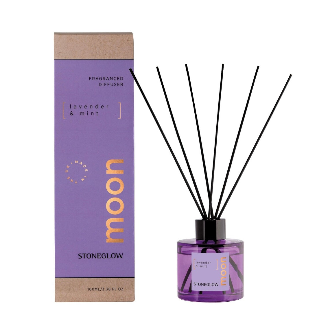 Stoneglow Elements - Moon - Lavender & Mint - Reed Diffuser