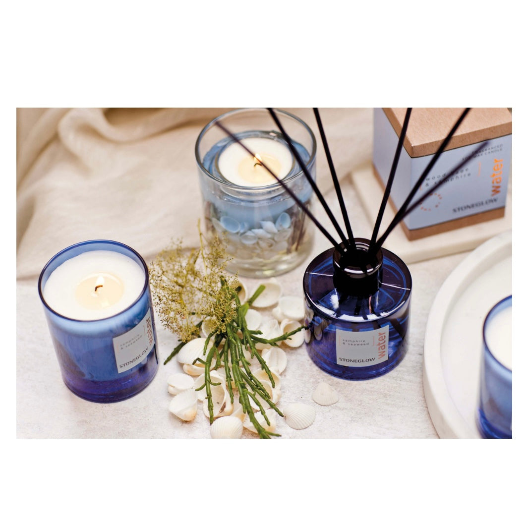 Stoneglow Elements - Water - Wood Sage & Samphire - Reed Diffuser