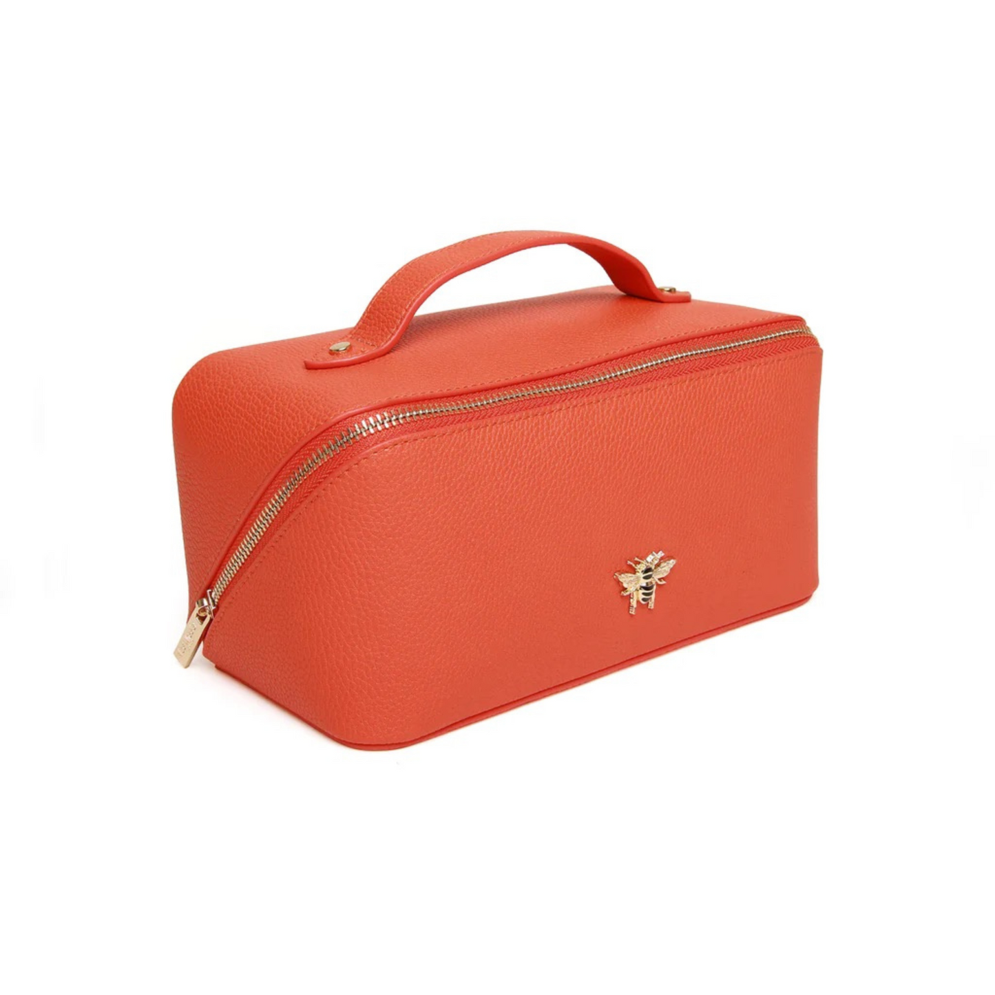 Alice Wheeler Mini Beauty Train Case - orange - Luxury Makeup Bag