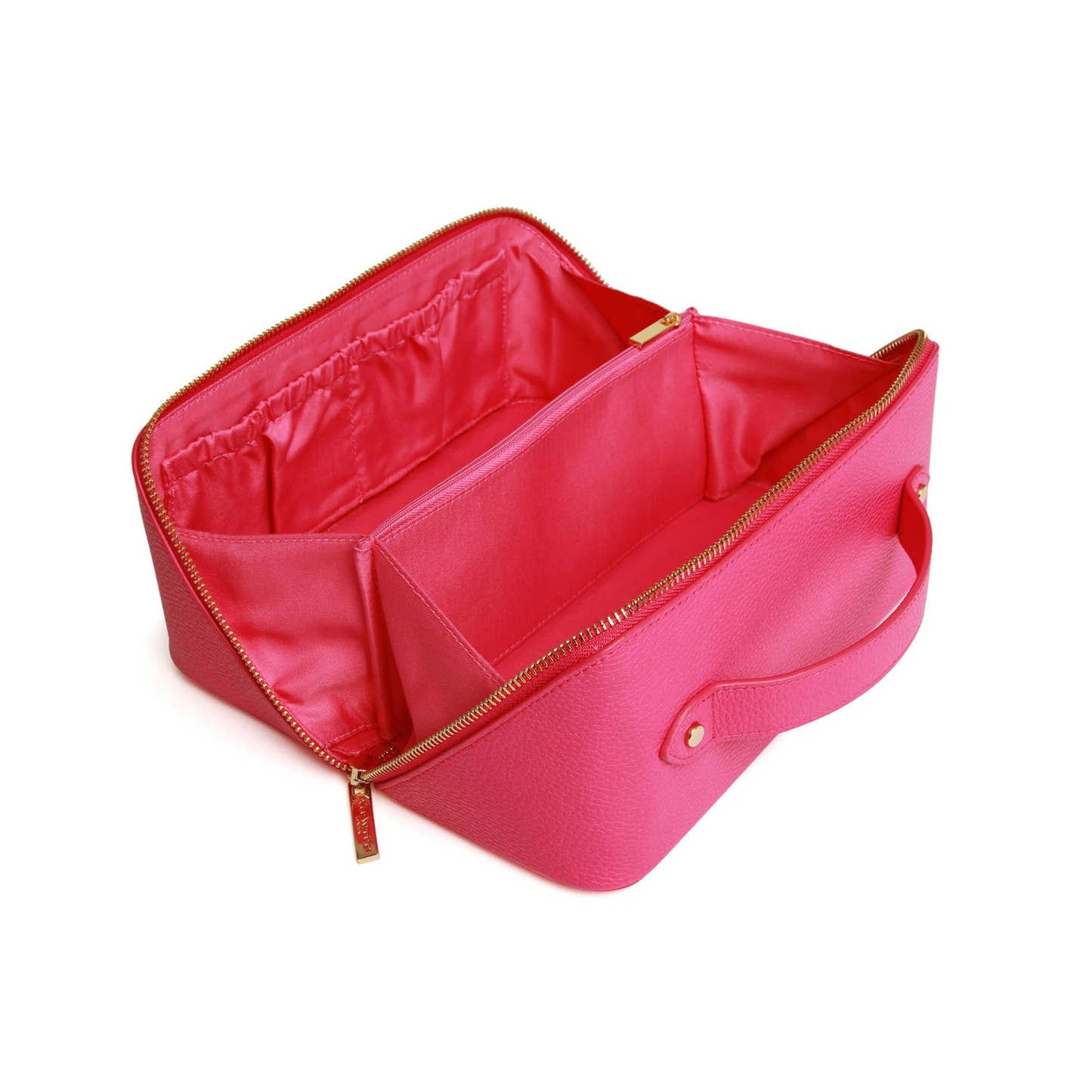 Alice Wheeler London Beauty Train Case - Hot Pink - Luxury Makeup Bag