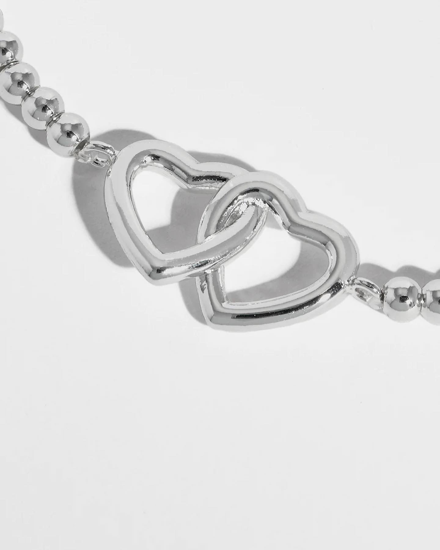 ESTELLA BARTLETT INTERLINKED HEARTS SIENNA BRACELET SILVER PLATED