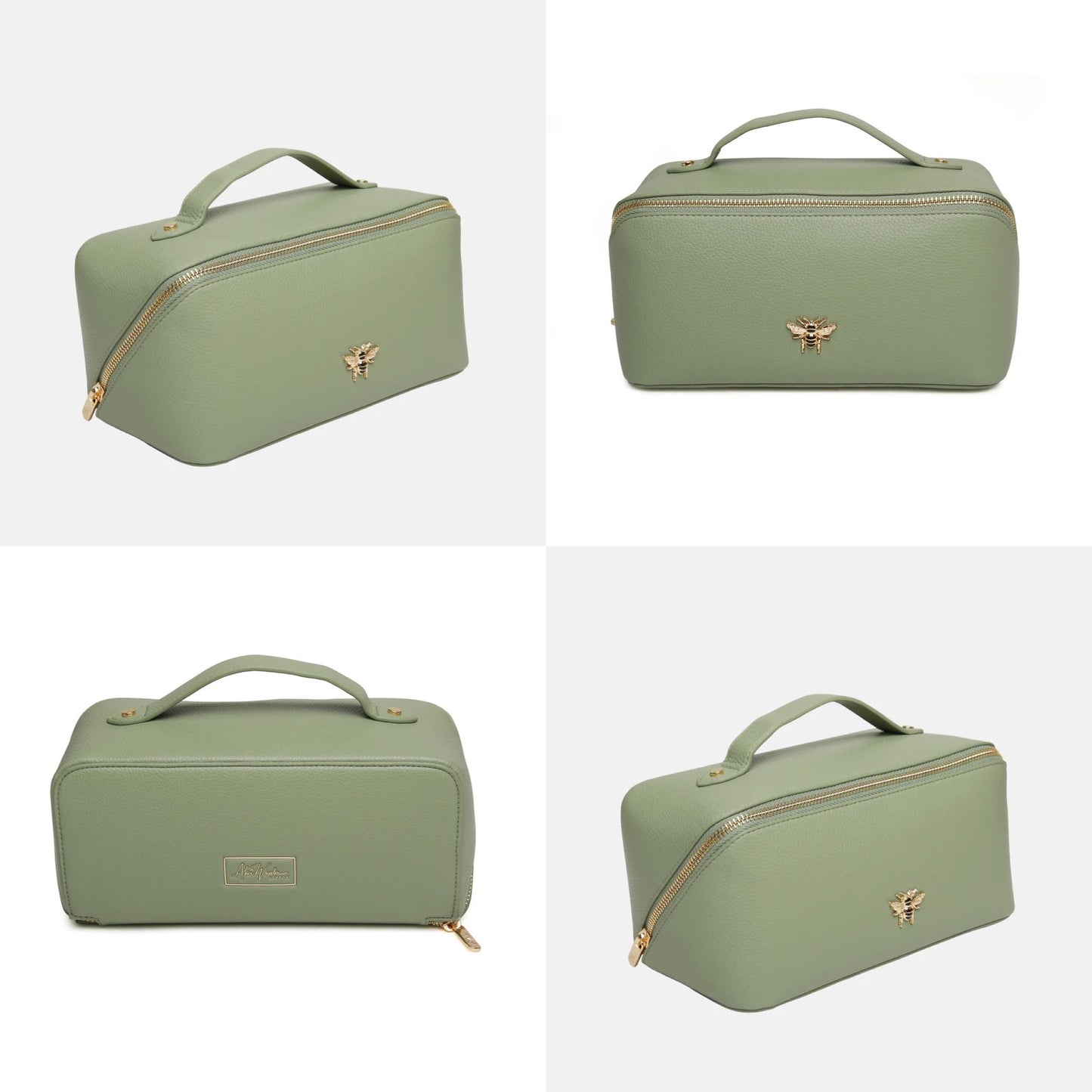 ALICE WHEELER LONDON Mini Sage Train Case -  Makeup Bag