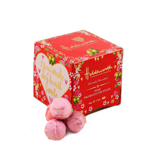 Petite Pink Prosecco Truffles 55g Cube