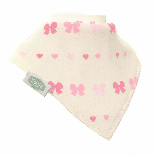 ZIGGLE HEARTS AND BOWS BIB