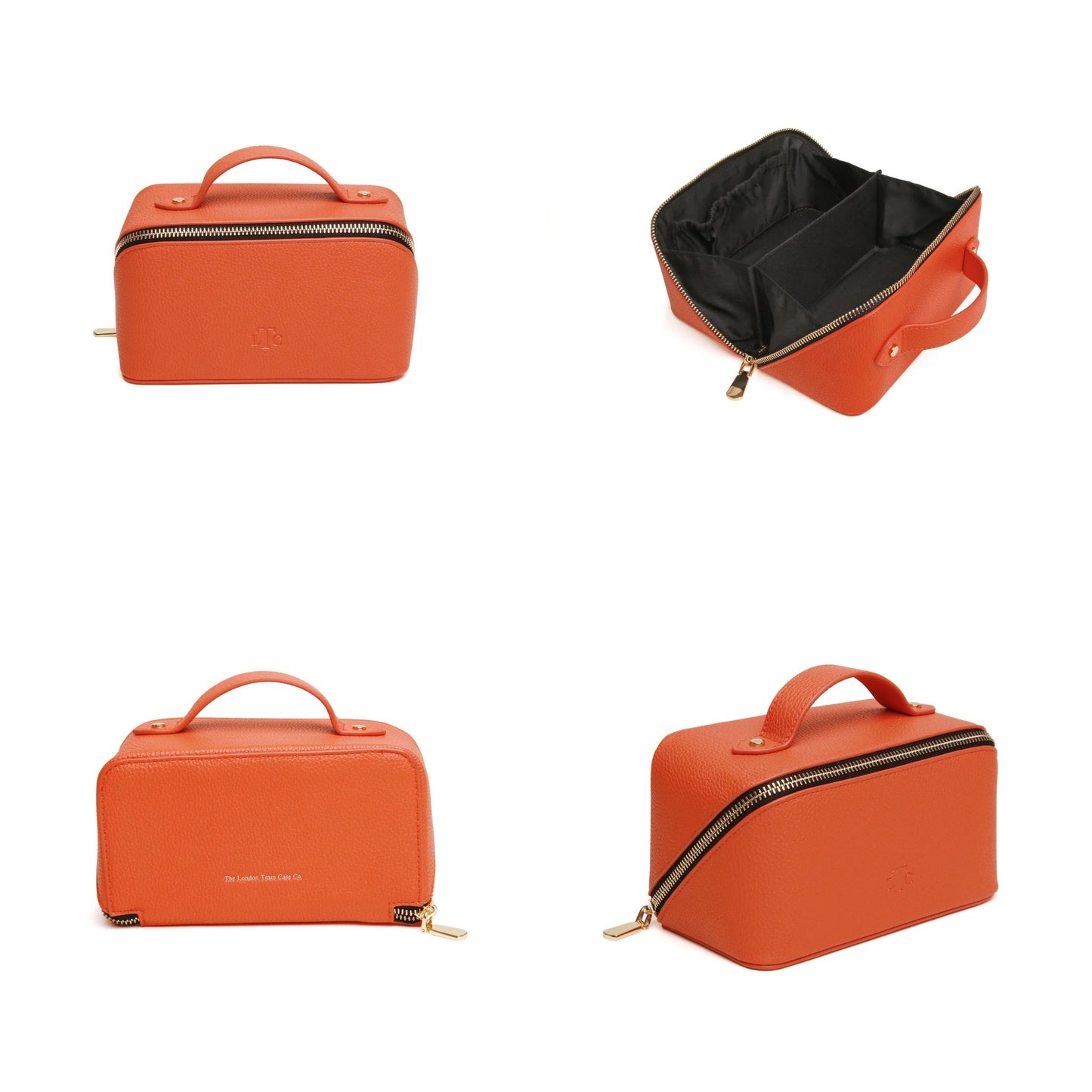 ALICE WHEELER LONDON Mini Orange Train Case -  Makeup Bag