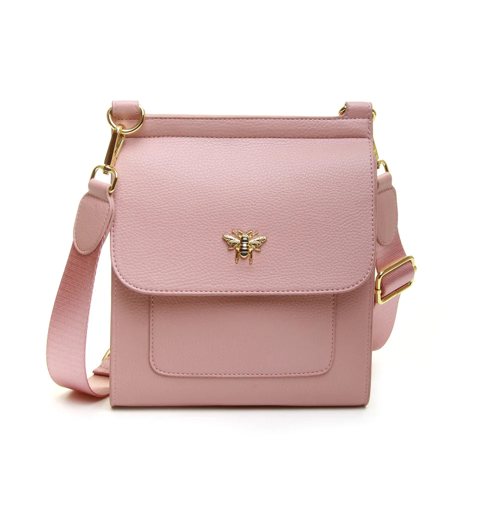 ALICE WHEELER LONDON  Pink Bloomsbury Cross Body Bag