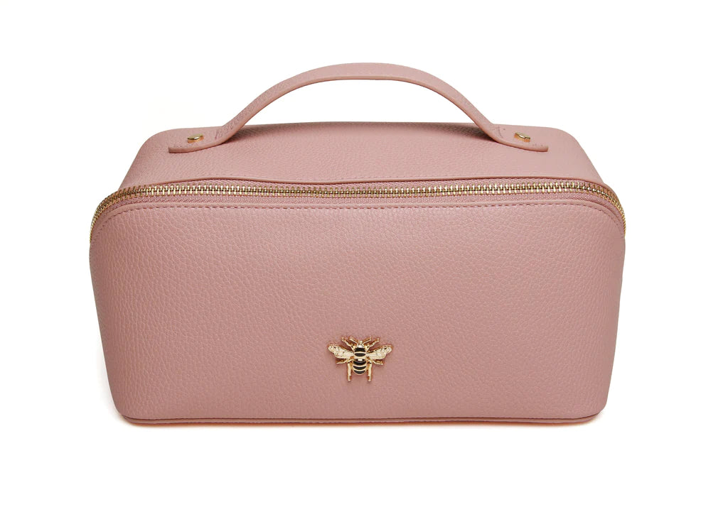 ALICE WHEELER LONDON Mini Pink Train Case -  Makeup Bag