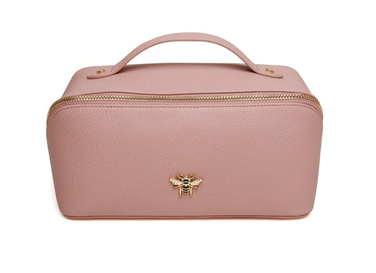 ALICE WHEELER LONDON Mini Pink Train Case -  Makeup Bag