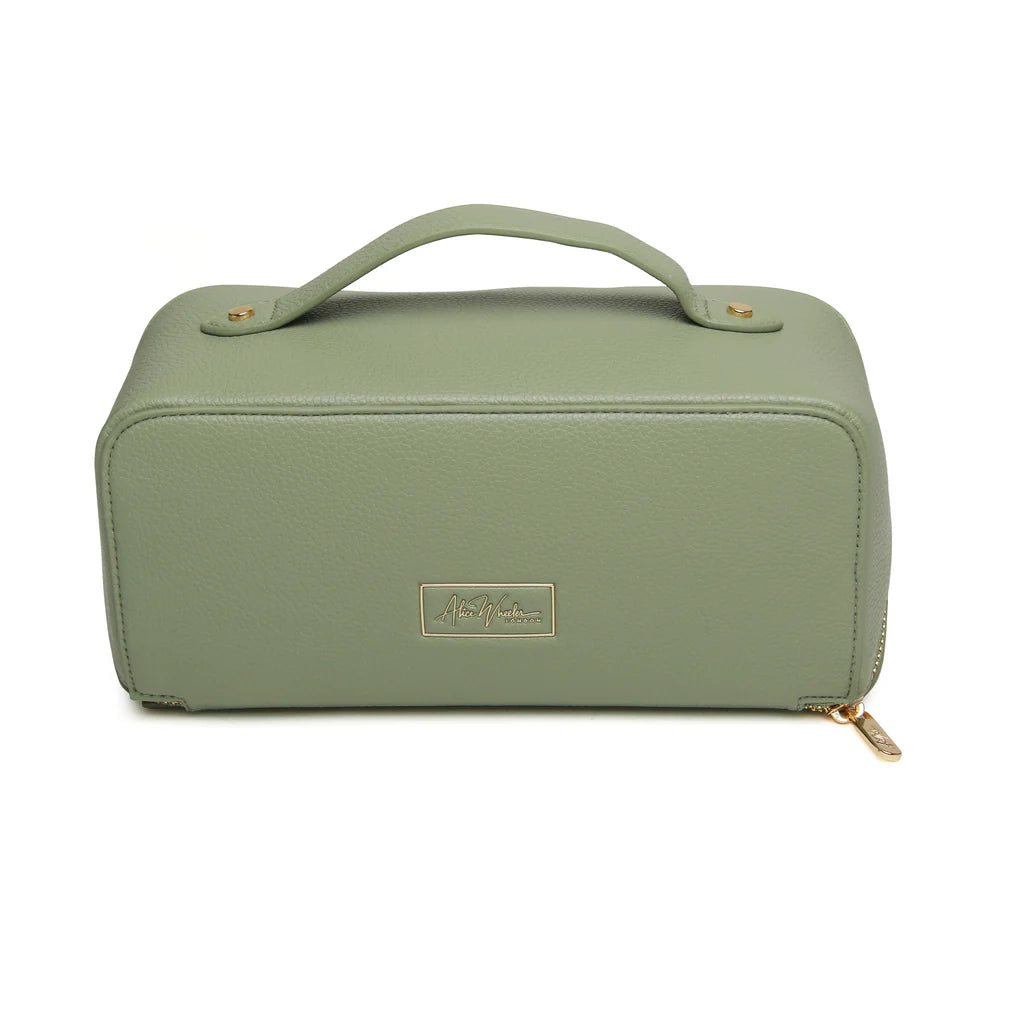 ALICE WHEELER LONDON Mini Sage Train Case -  Makeup Bag