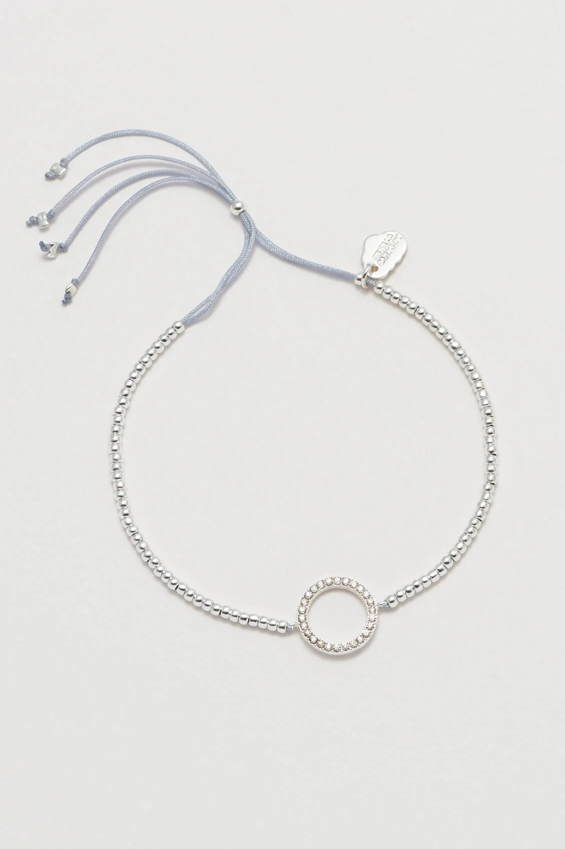 ESTELLA BARTLETT LOUISE CZ CIRCLE BRACELET SILVER PLATED