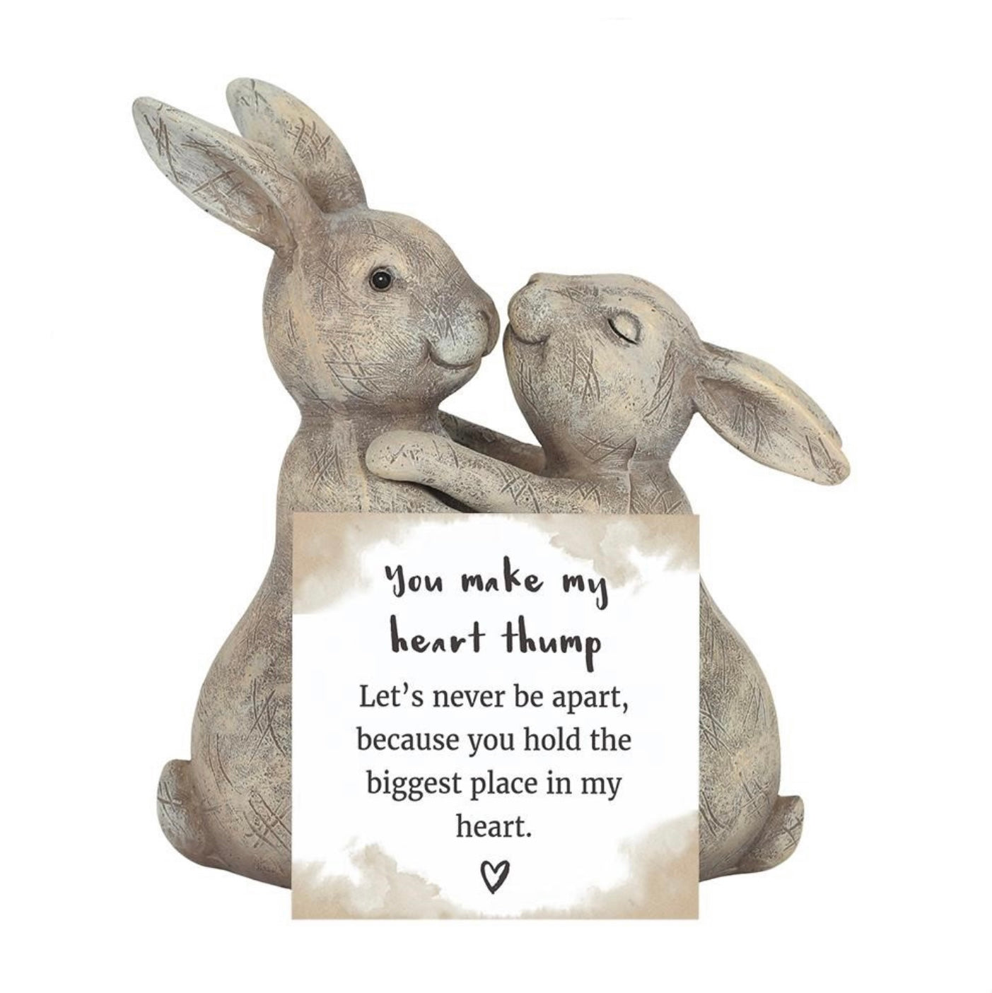 YOU MAKE MY HEART THUMP BUNNY ORNAMENT