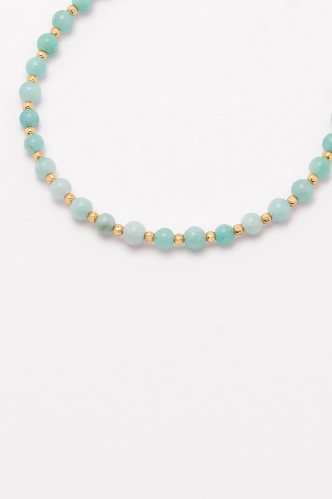 Estella Bartlett Gemstone Amelia Bracelet Gold Plated - Amazonite