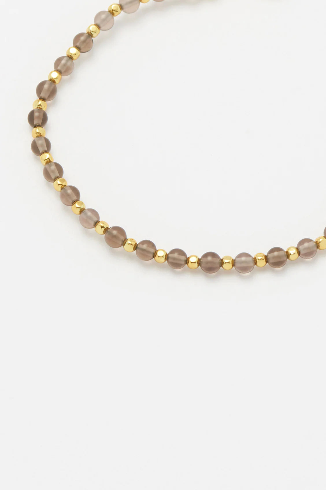 Estella Bartlett Gemstone Amelia Bracelet Gold Plated - Smoky Quartz