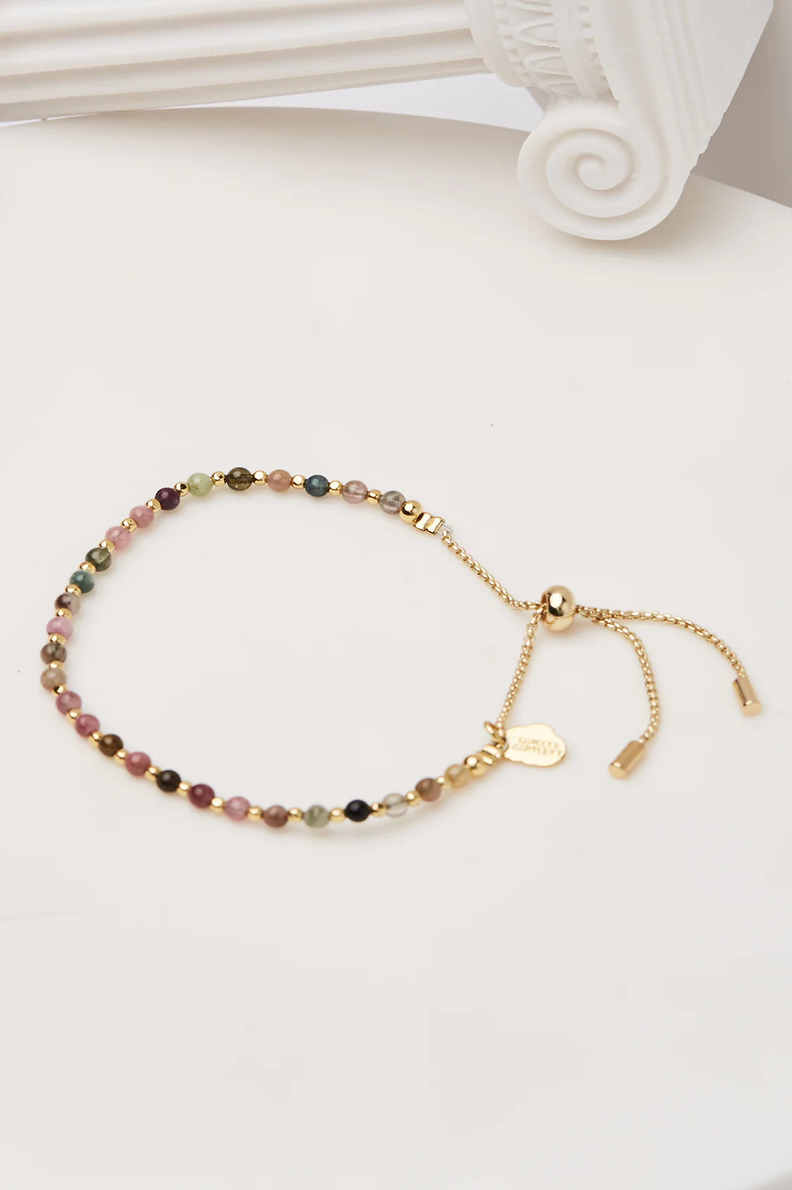 Estella Bartlett Gemstone Amelia Bracelet Gold Plated -  Tourmaline