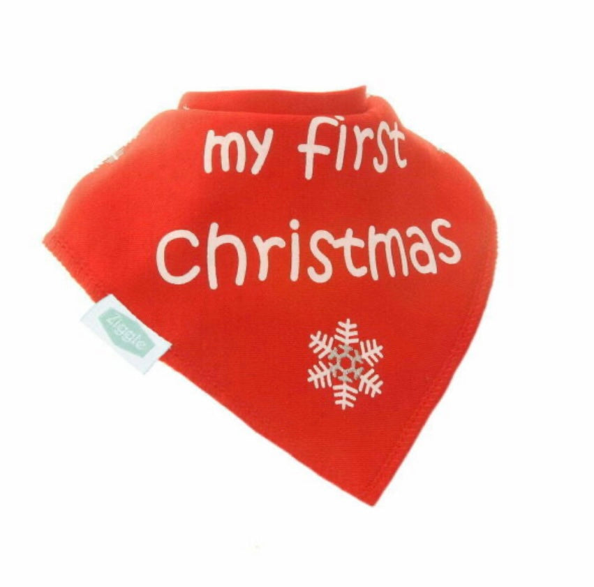 My First Christmas Bib By Ziggle