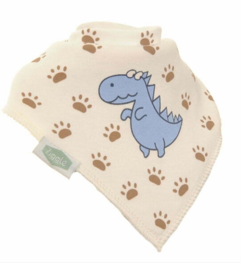 ZIGGLE DINO AND STARS BIB SET