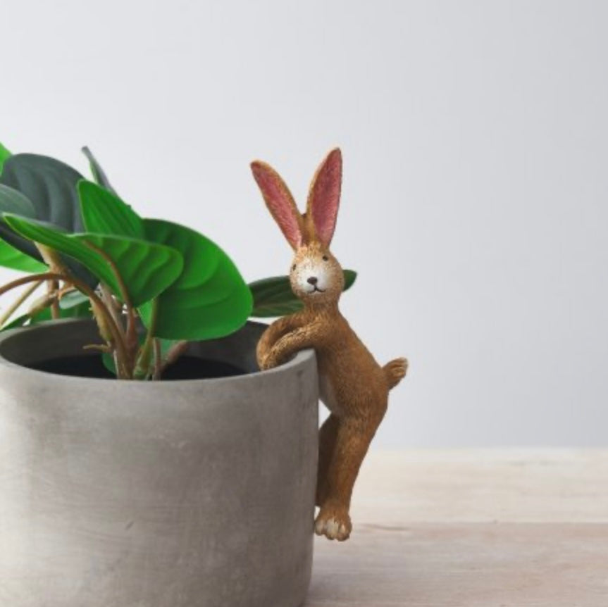 POT HANGING RABBIT, 14CM