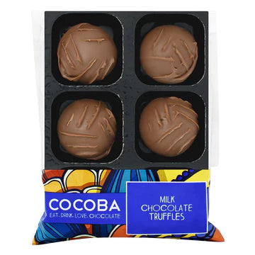 COCOBA MILK CHOCOLATE TRUFFLES (6 TRUFFLES)