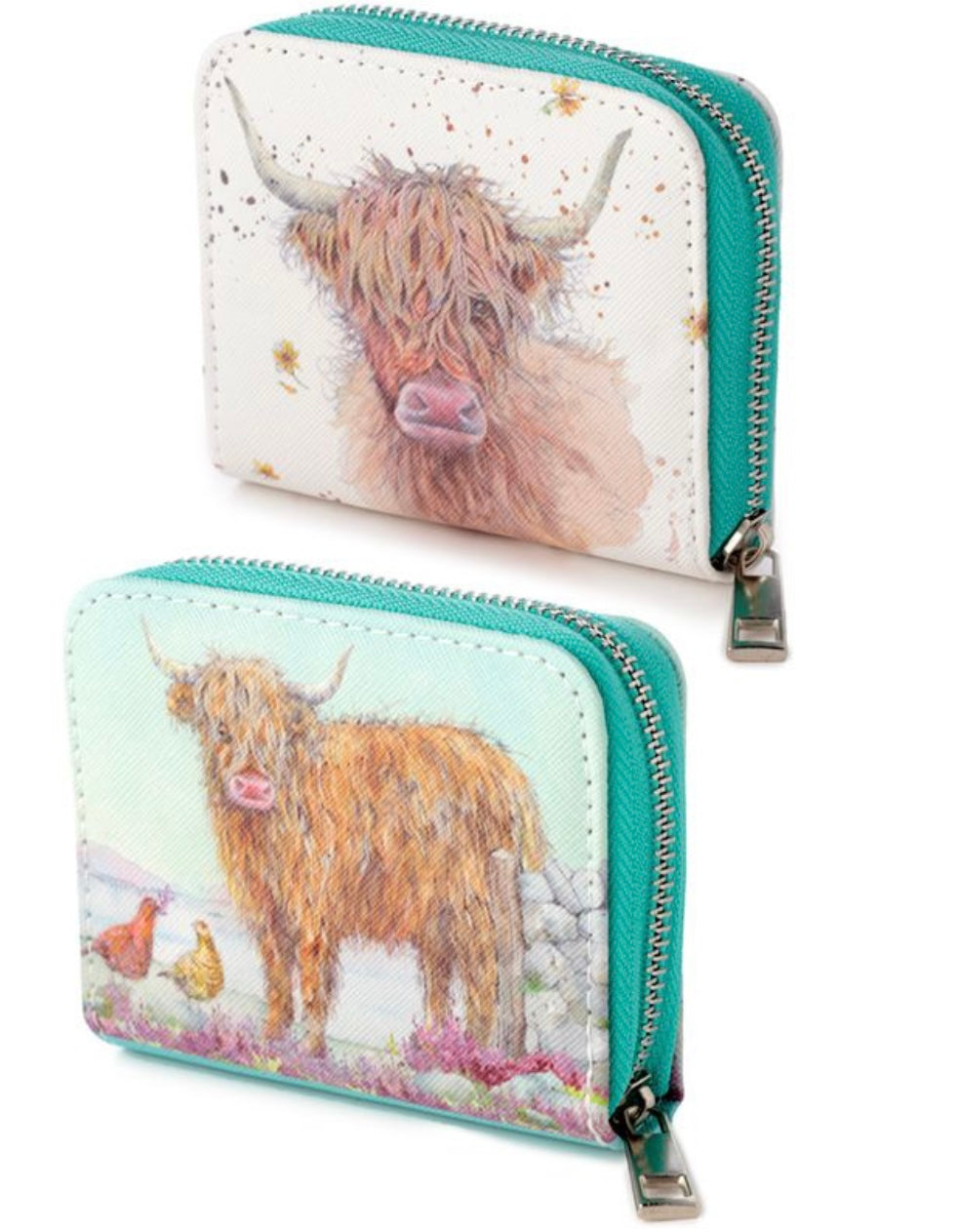 HIGHLAND COW PURSE BY JAN PASHLEY