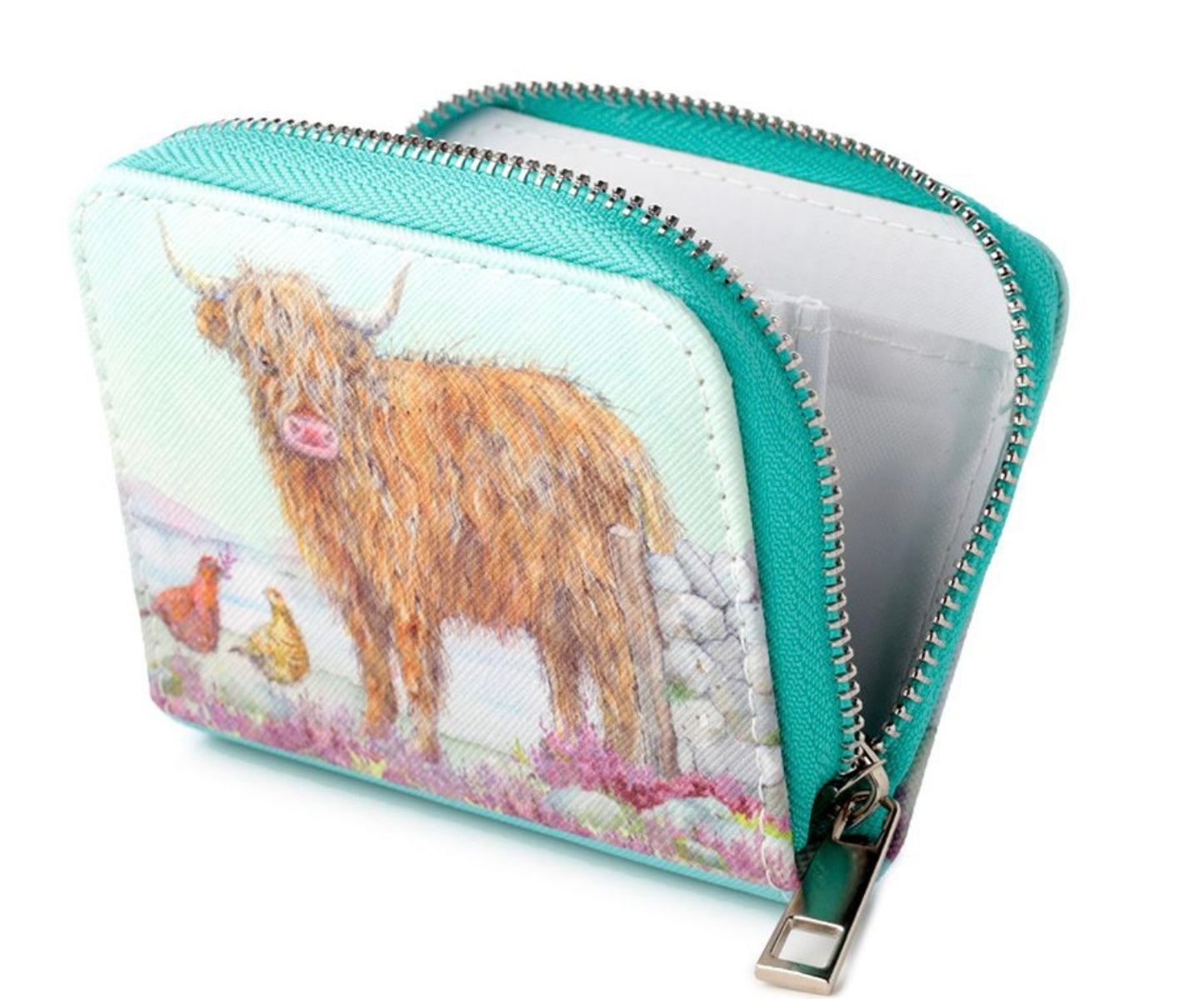 HIGHLAND COW PURSE BY JAN PASHLEY