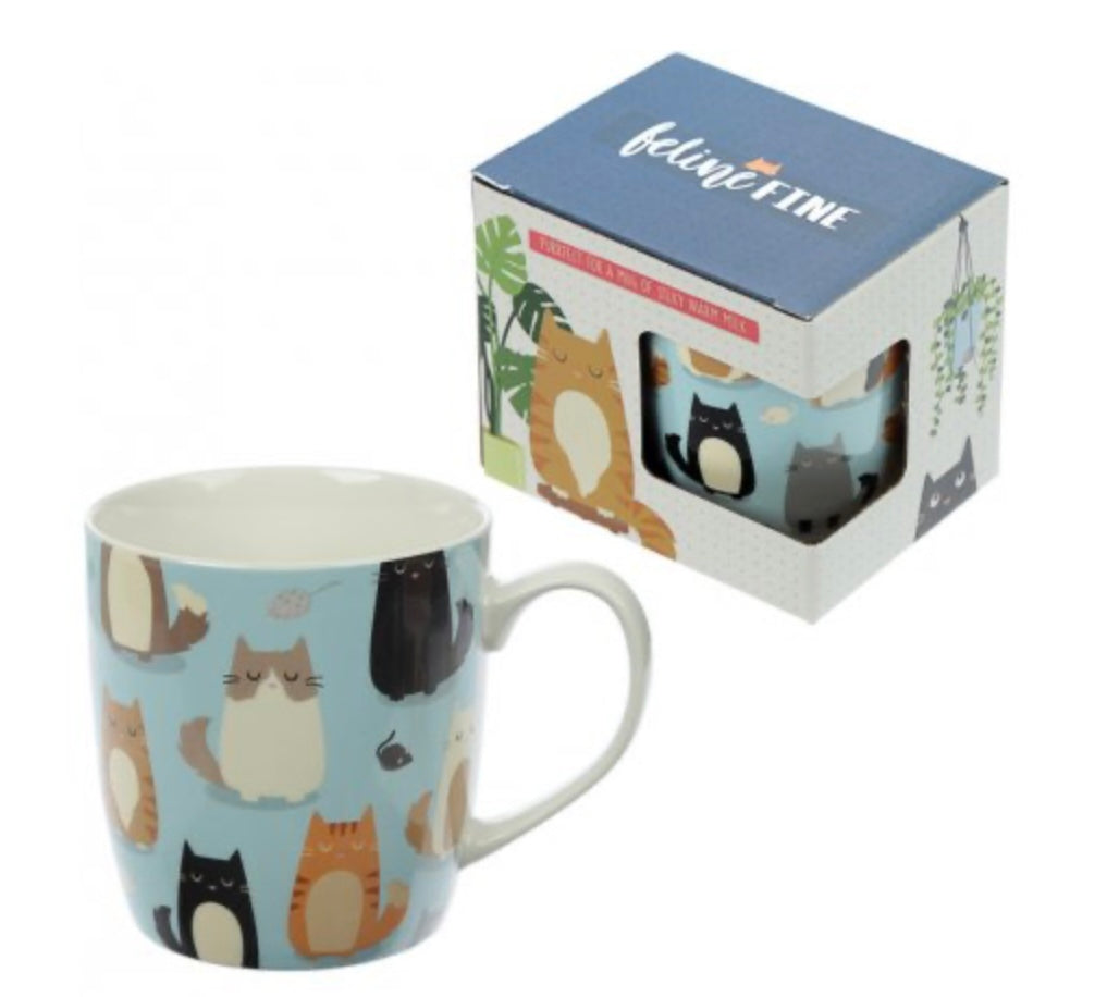 CUTE CAT FINE BONE CHINA MUG