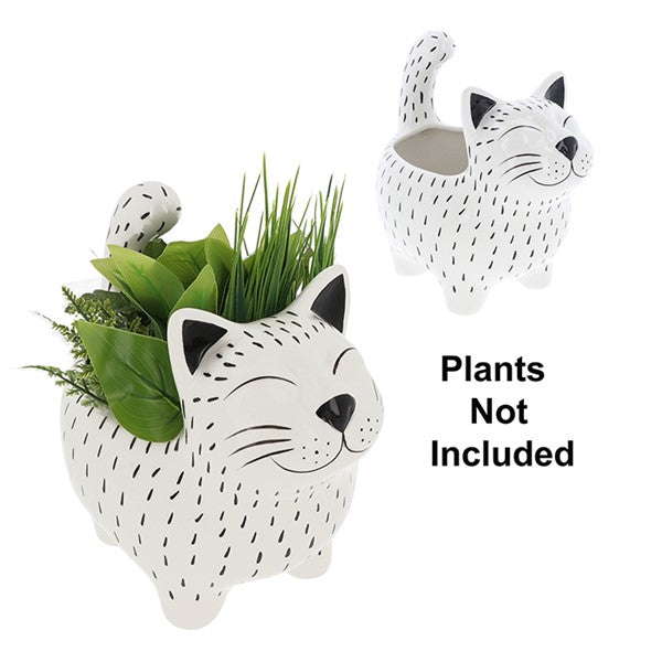 Quirky Cats Standing Planter Large