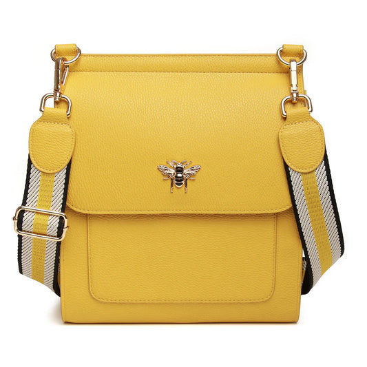 ALICE WHEELER LONDON Mustard Large Bloomsbury Cross body bag