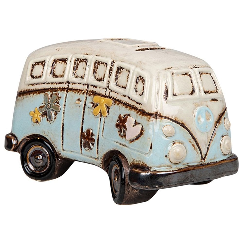 Village Pottery Campervan Ceramic Money Box Bank