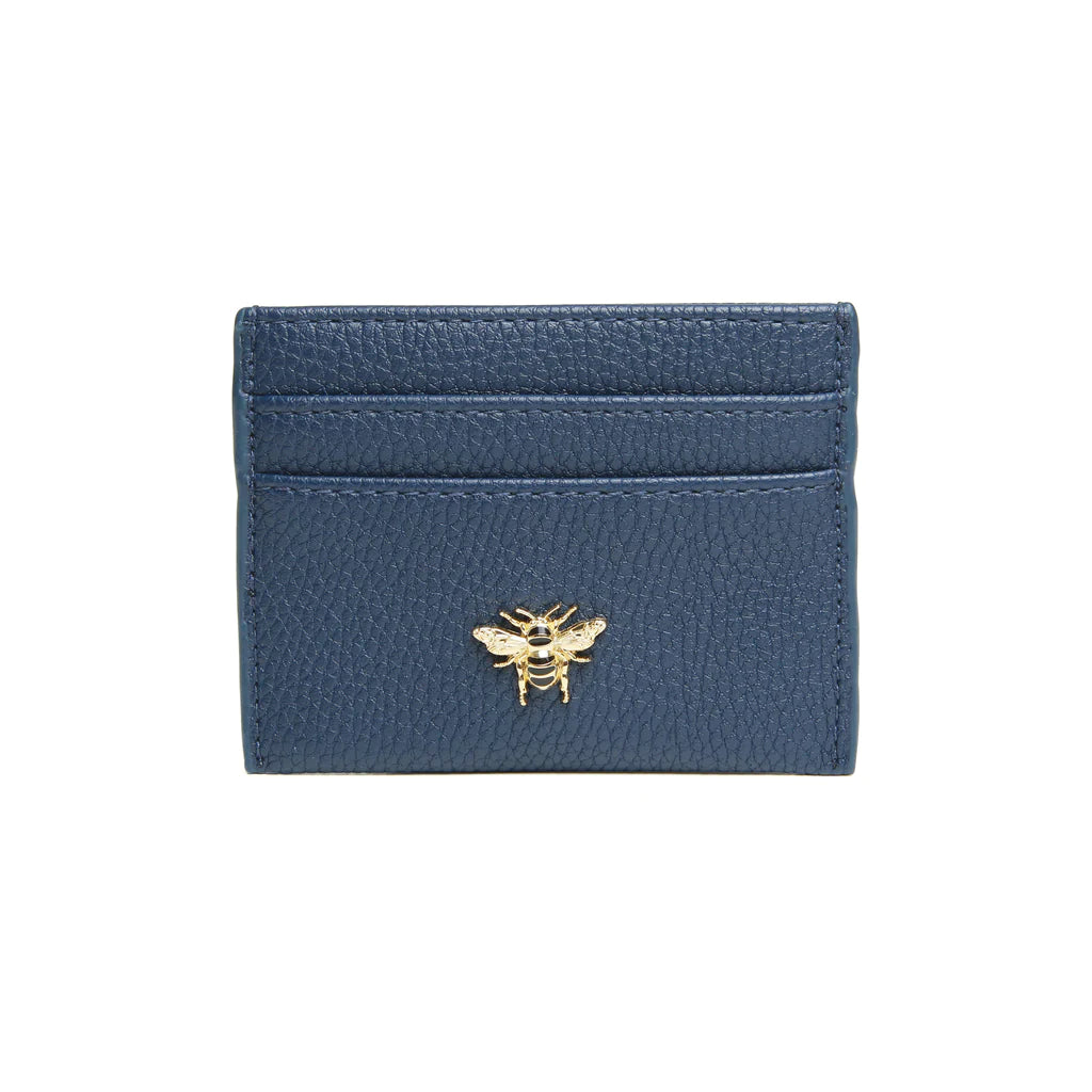 ALICE WHEELER LONDON  Navy - Bow Card Holder