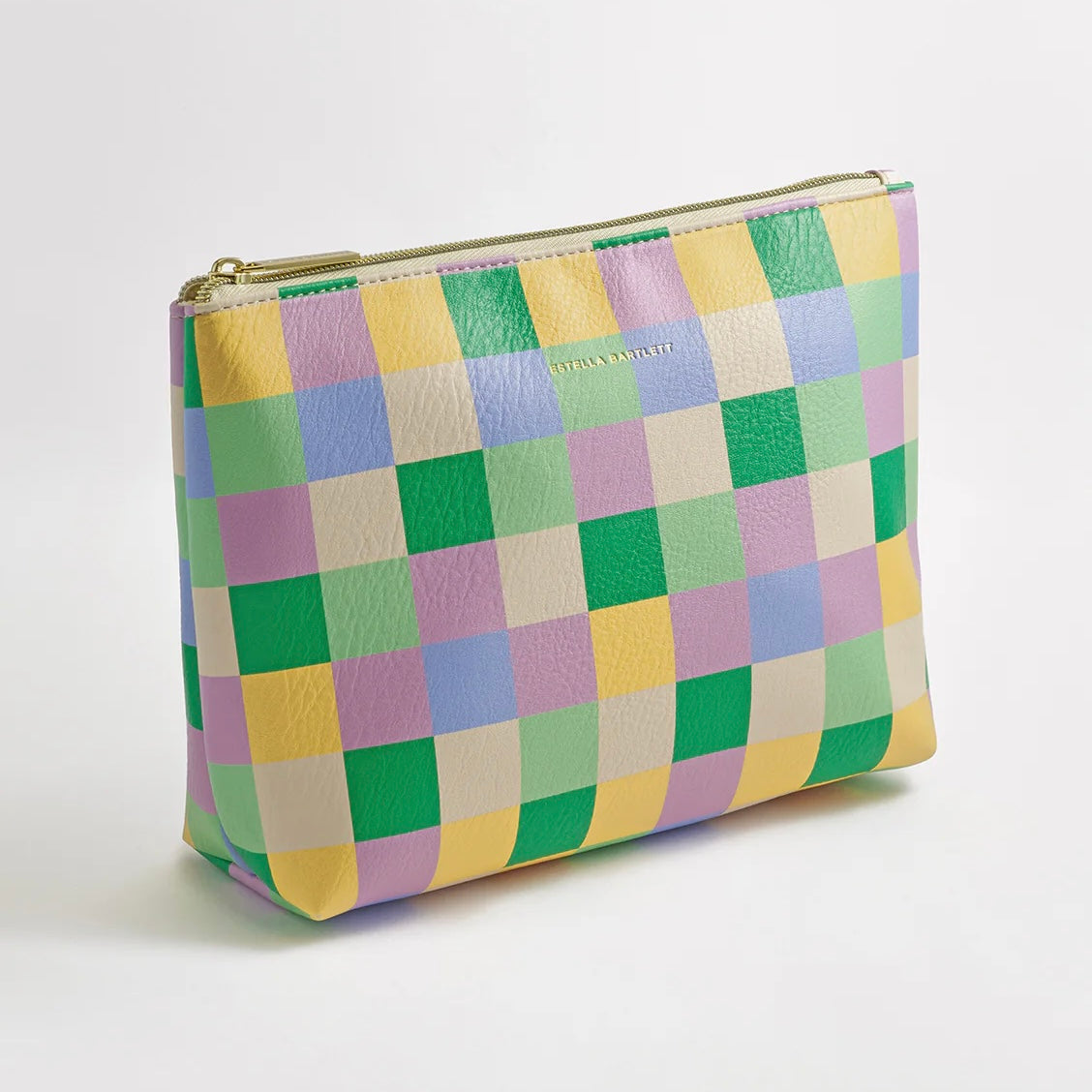 ESTELLA BARTLETT- Medium Pouch - Wash Bag - Checkerboard