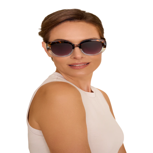 POWDER LIMITED EDITION SUNGLASSES - POLINA - TORTOISESHELL/AQUA