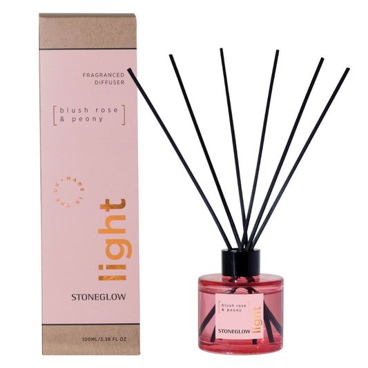 Stoneglow  Elements - Light - Blush Rose & Peony - Reed Diffuser