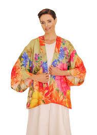 POWDER KIMONO JACKET - BOUNTIFUL BLOOMS