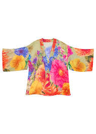 POWDER KIMONO JACKET - BOUNTIFUL BLOOMS