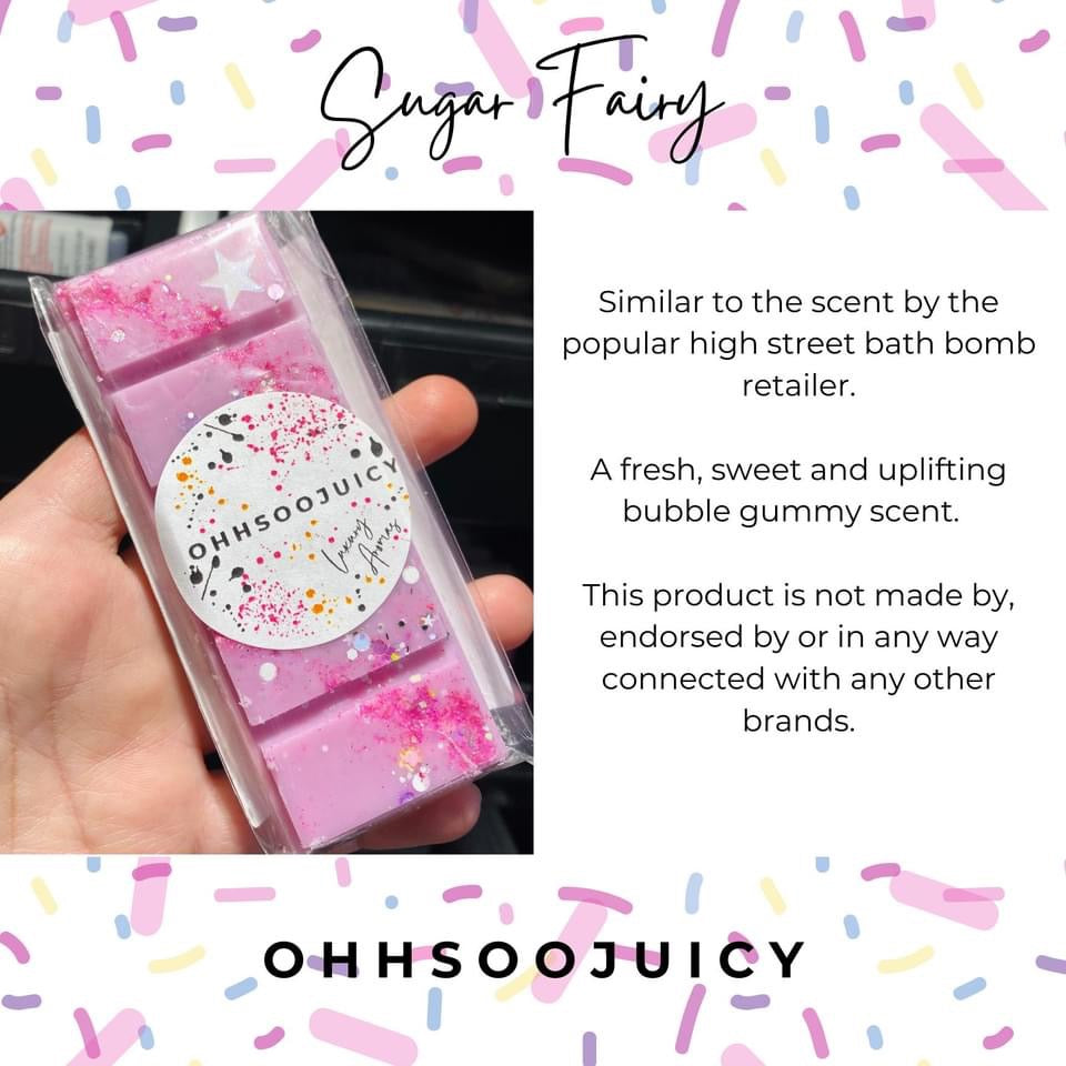 OHHSOOJUICY SUGAR FAIRY CANDLE & WAX MELT