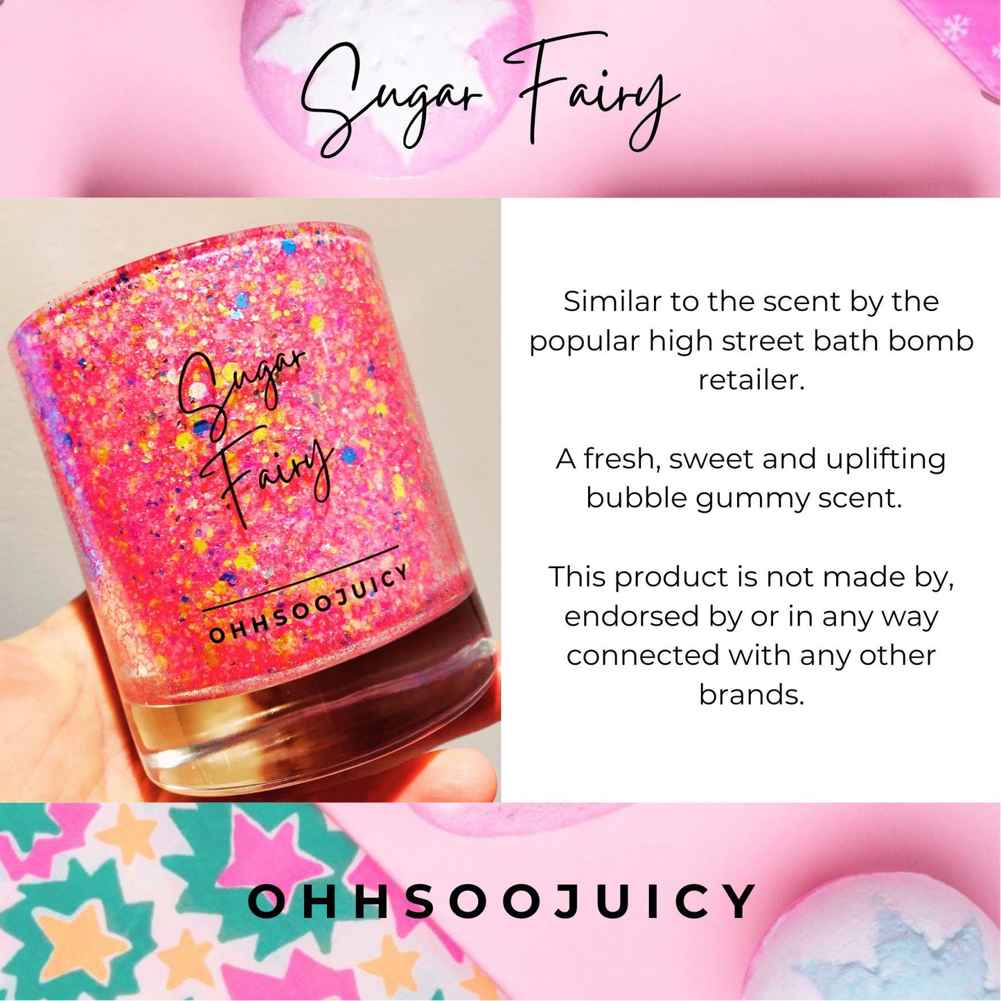 OHHSOOJUICY SUGAR FAIRY CANDLE & WAX MELT