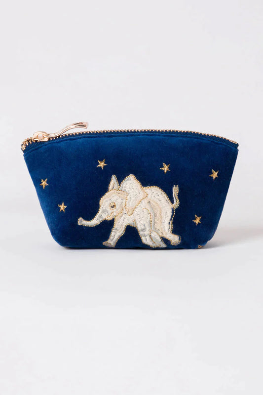 Elizabeth Scarlett Baby Elephant Coin Purse/Mini Makeup Bag