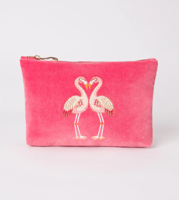 Elizabeth Scarlett Flamingo Mini Pouch