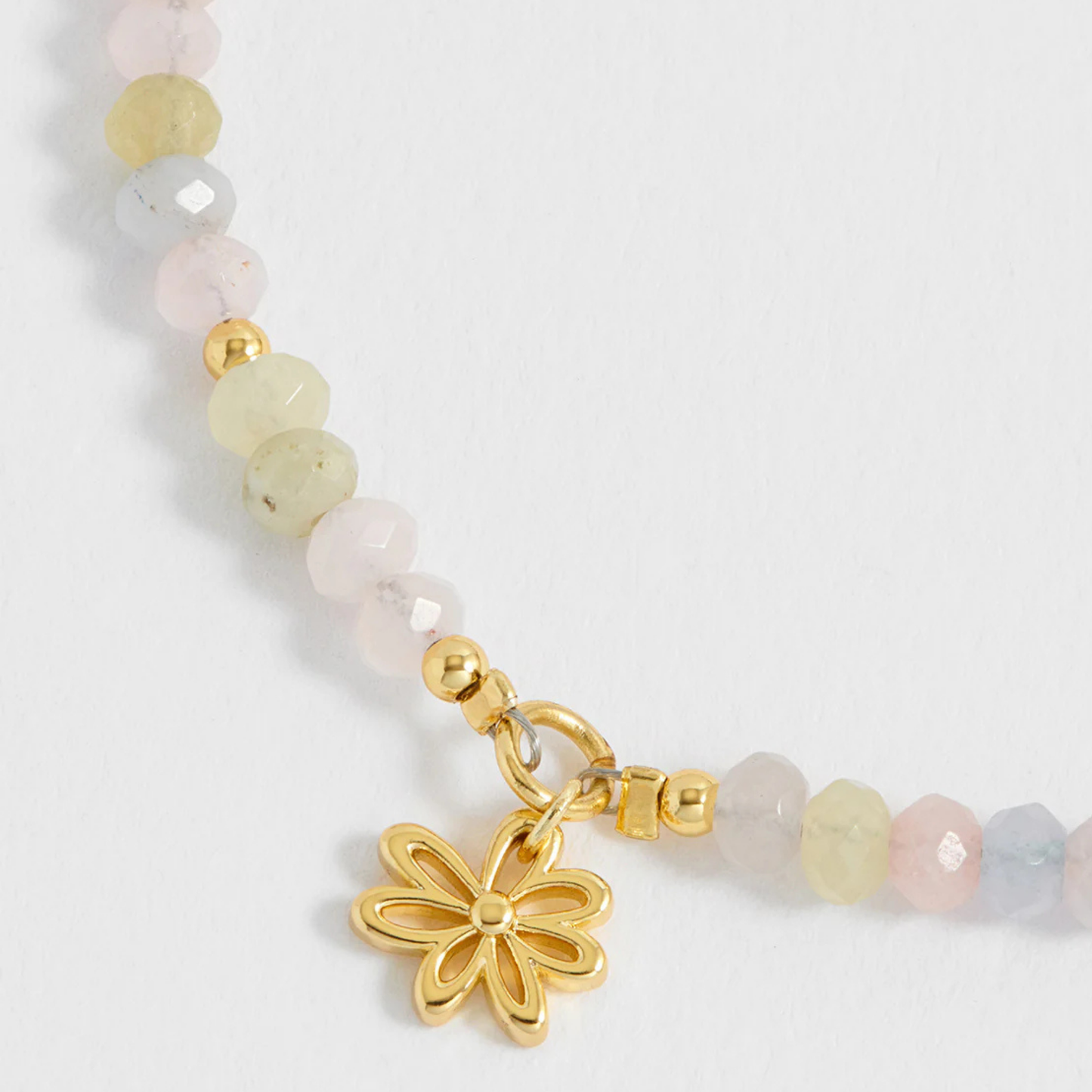 Estella Bartlett Doodle Flower Amelia Bracelet Gold Plated | Jade