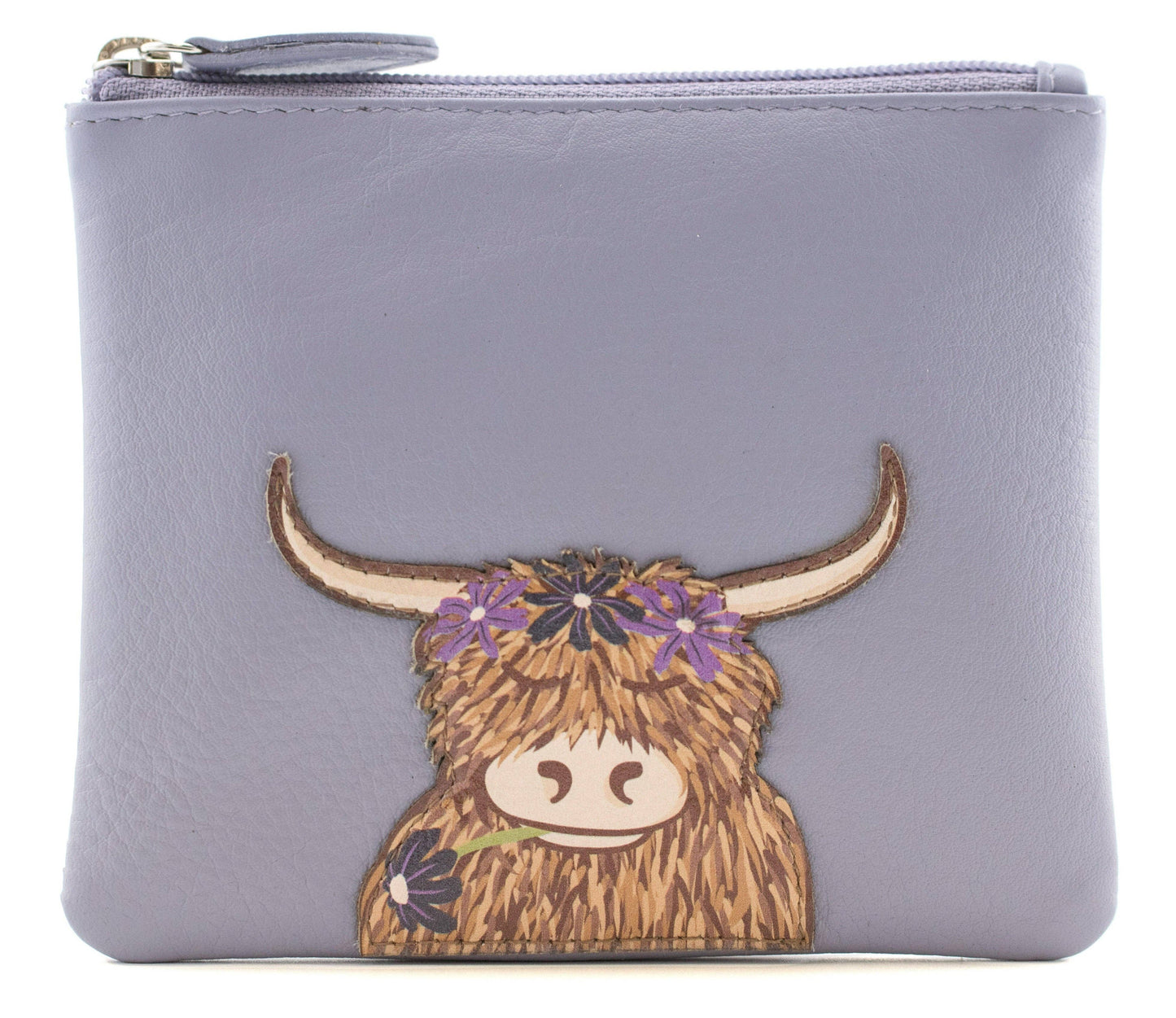 Bella Highland Cow Soft Leather Coin Purse